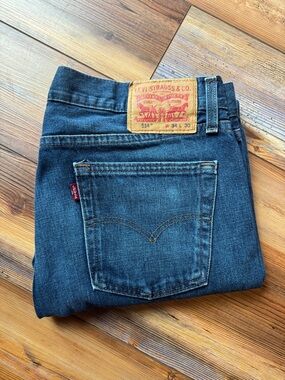 Levi’s 514 Straight Fit Jeans 34x30 Dark Wash Classic